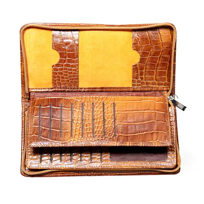 کیف دسته چک چرمی مدل کرو SBL300