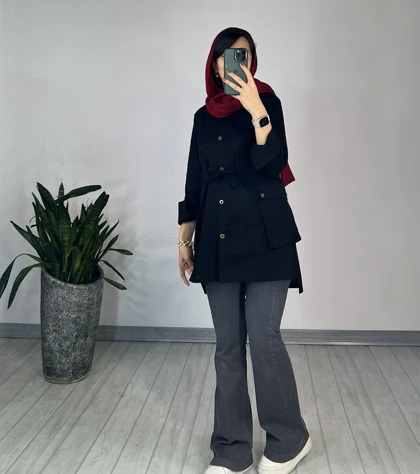 مانتو دکمه دار پاردیس(ایراد دار)