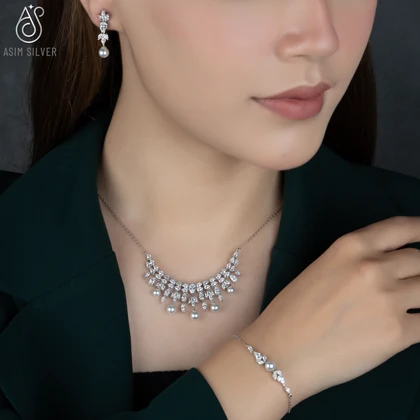 نیم ست نقره آویسا