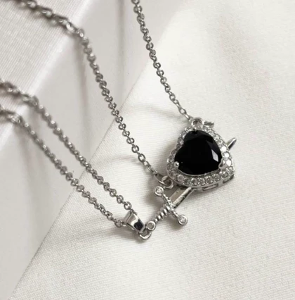 ست گردنبند قلب🖤