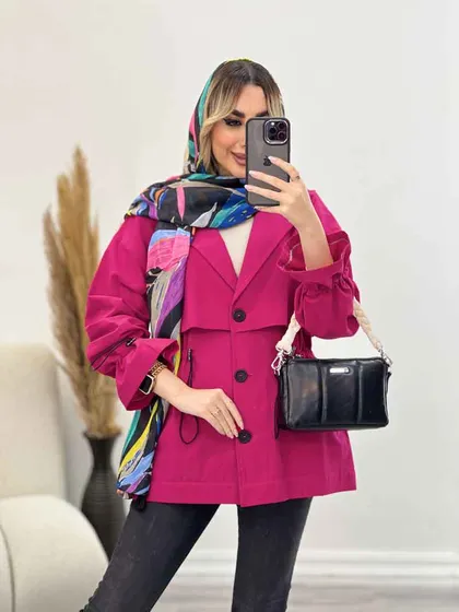 مانتو لینن ژیله دار دلوین
