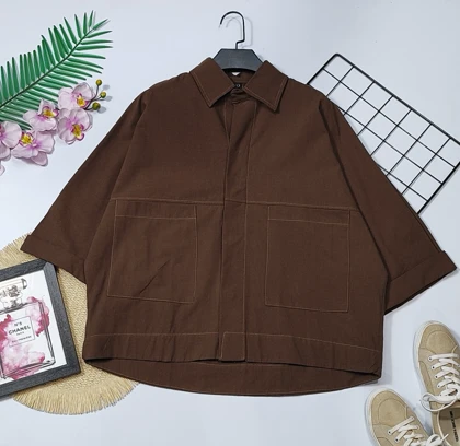 شومیز باکسی دوجیب مدل دلبهار کد 50263