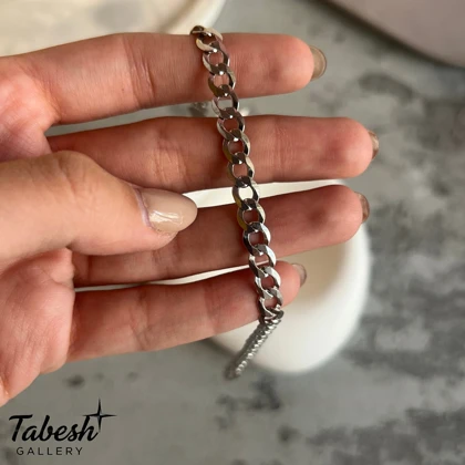 دستبند نقره مردانه کارتیه تخت کد 0317