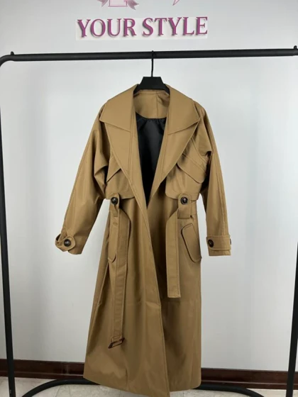 ترنچ کت بلند 7708