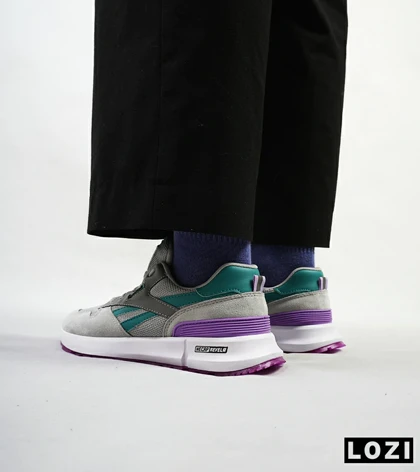 کفش کتانی طوسی آبی بنفش REEBOK Unphased Pro