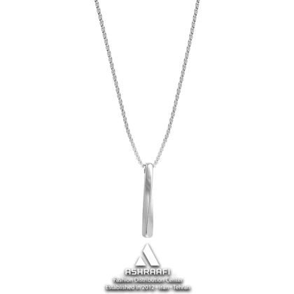 گردنبند مردانه مینیمال Twisted Bar Necklace KS
