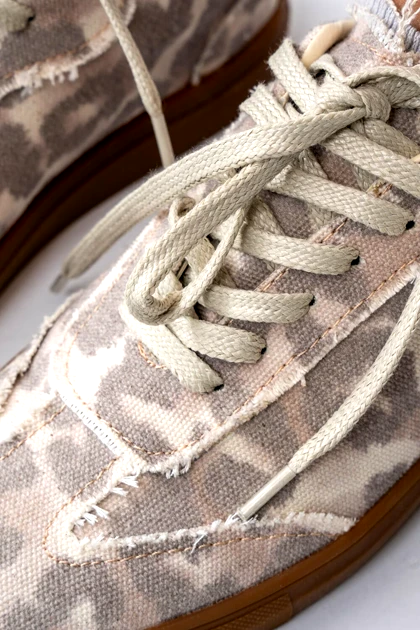 کفش ونس بندی کتان زنانه