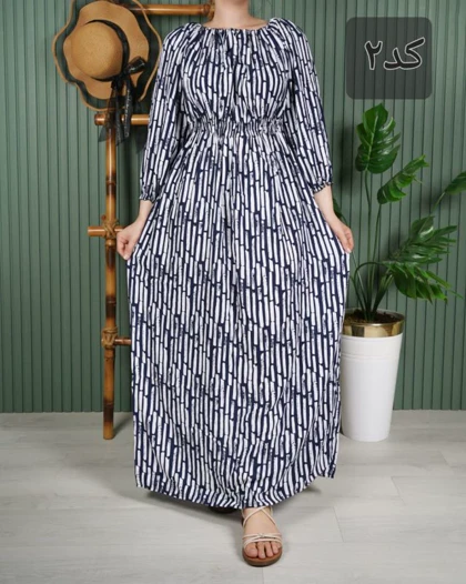 پیراهن ساحلی زنانه نخی U7615