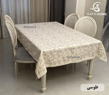 رومیزی ناهارخوری هشت نفره طرح دیور