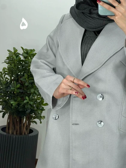 مانتو کتی دکمه دار هلن با ارسال رایگان