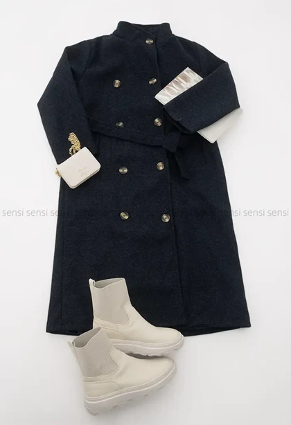 پالتو فوتر یقه ایستاده آستر دار @کد1004971