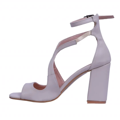 کفش پاشنه‌بلند زنانه مدل فرنیکا کرم کد 0483