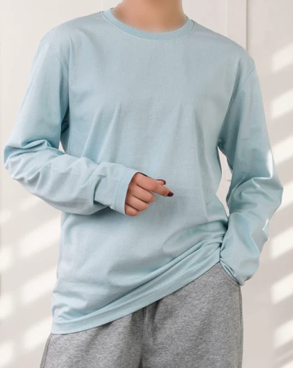بلوز اسپرت آبی کد 31407