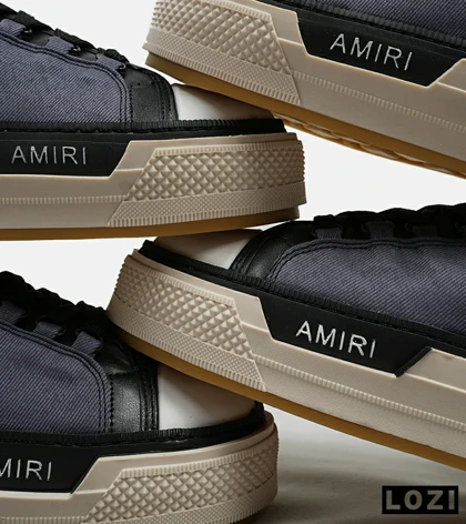 کفش اسنیکرزآبی نفتی Amiri Simple