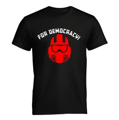 تیشرت طرح FOR DEMOCRACY کد 294801