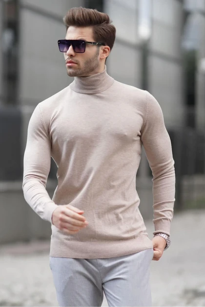 ژاکت بافتنی مردانه Mink Turtlenec 6809