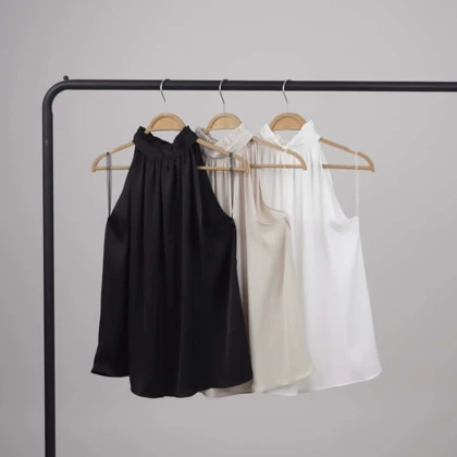 تاپ یقه چین