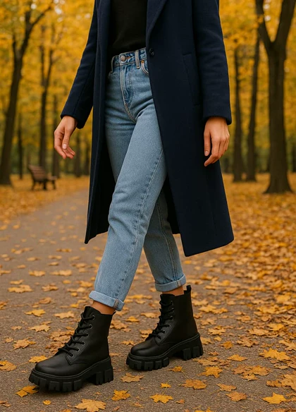 نیم بوت زنانه مشکی مدل Roxana