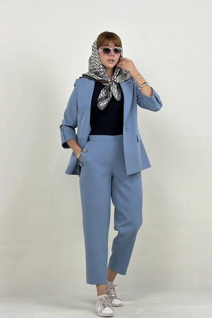 شلوار زنانه جیب دکمه مازراتی