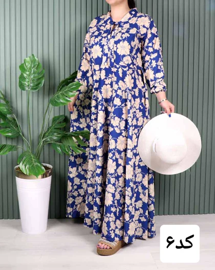 پیراهن کلوش فلور# 7063