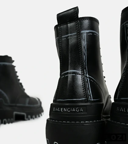 بوت مردانه مشکی BALENCIAGA Sketch