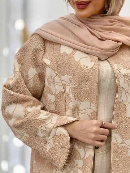 مانتو لمه دار طرح گل