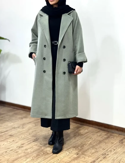 پالتو فوتر بلند آستردار آیسو دلبر 1