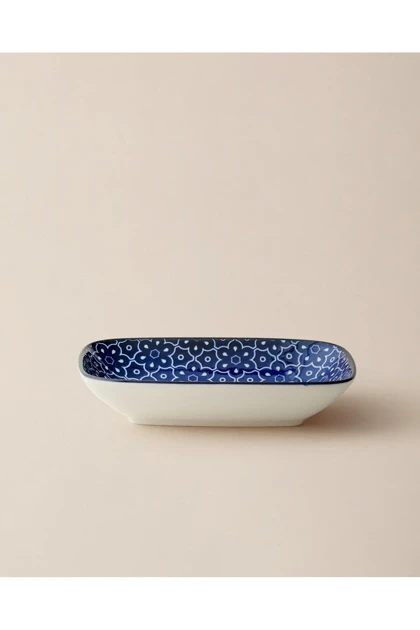 بشقاب سرو Madame Coco مدل Reve Bleu Mais Bone China - چندرنگ