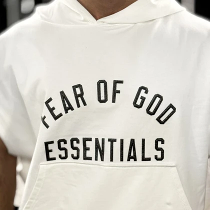 ست هودی و شلوارک Fear of God سفید