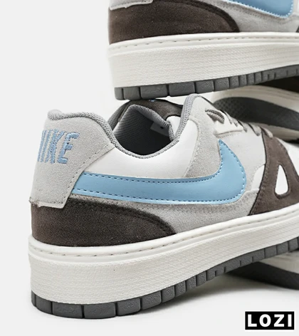 کفش کتانی مردانه طوسی سفید آبی نایک NIKE SB