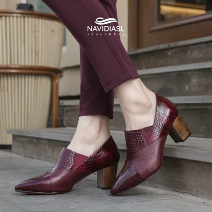 کفش زنانه چرم مجلسی کد 4039028