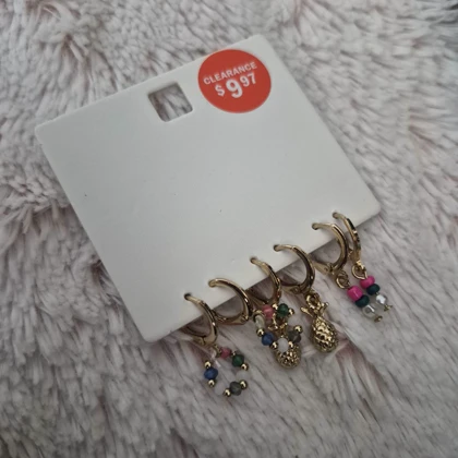 گوشواره زنانه آی ام کد Z-HB175 مجموعه 3 عددی