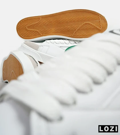 کفش نایک مردانه و زنانه سفید سبز Nike Blazer Low 77 Jumbo مدل 5607