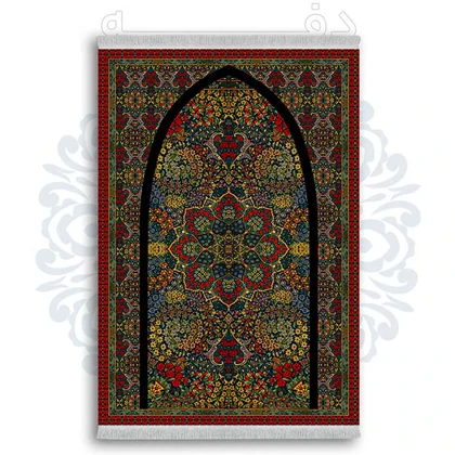 فرشینه از جنس پارچه هازان مخمل ترک طرح سجاده برند دفه کد DSJ 89