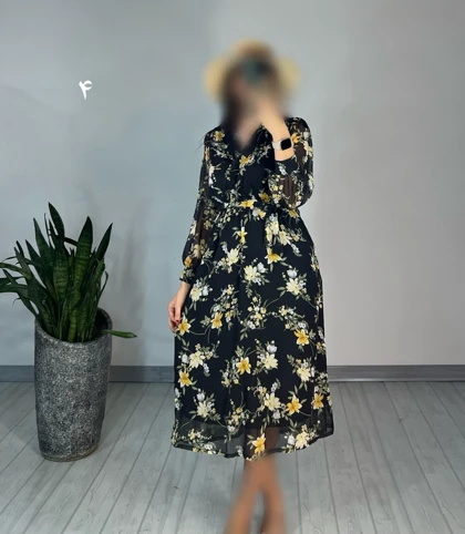 پیراهن حریر میدی41