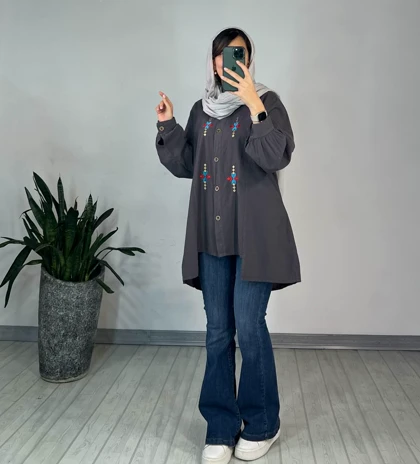 مانتو لینن طلا