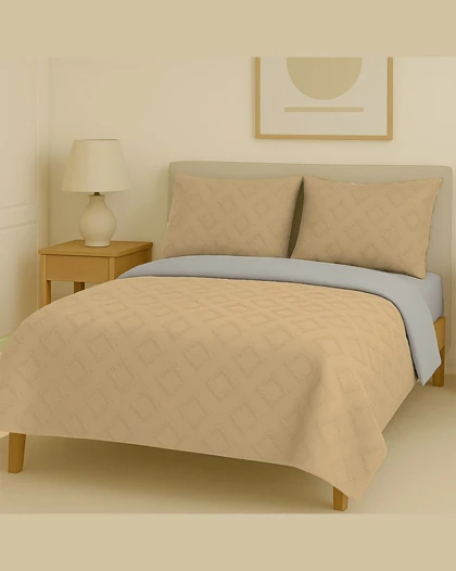 سرویس روتختی کاوری مینیمال طرح برجسته لوزی (نسکافه ای)