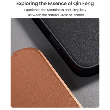قاب چرمی کلاسوری آیفون 17 نیلکین Nillkin Qin Pro Leather
