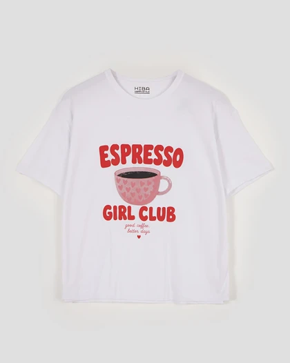 تیشرت باکسی Espresso | هیبا
