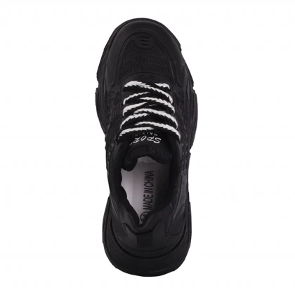 کتانی زنانه لژدار مدل بافتی_مشکی کد 1232