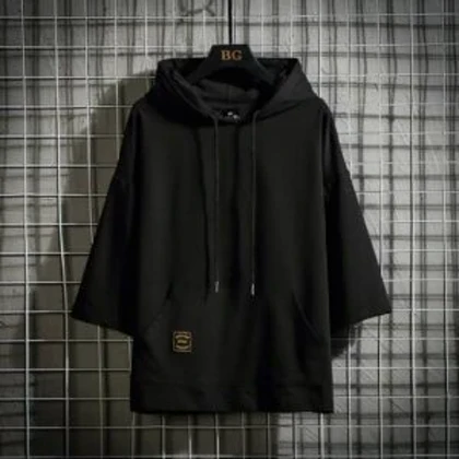 تیشرت کلاهدار پنبه لش