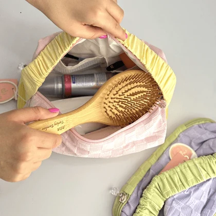 واش بگ دو تیکه دسته چروک رنگ رندوم