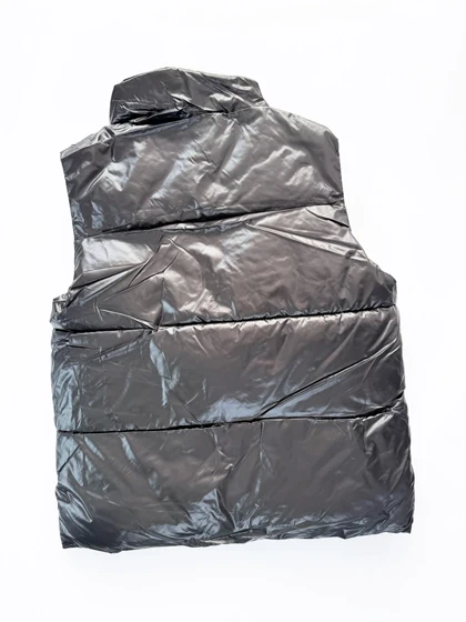 پافر زنانه ورنی ساده جیب‌دار