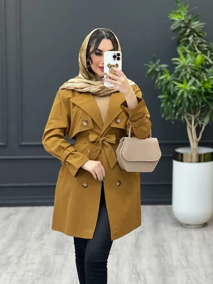 بارانی ژیله دکمه دار
