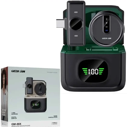میکروفون یقه ای بی سیم گرین لاین Green Lion GN88XMICTCBK GM-88X