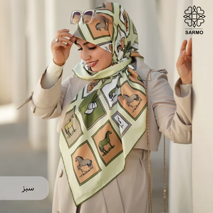 روسری ابریشم توییل هورس