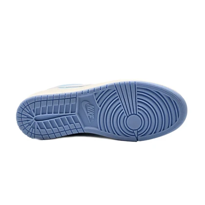 کفش کتانی اسپرت مردانه رنگ سفید آبی مدل نایک NIKE Jordan 1 low