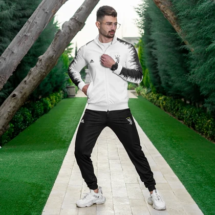 ست سویشرت شلوار یوونتوس مردانه مدل R77 ویژه