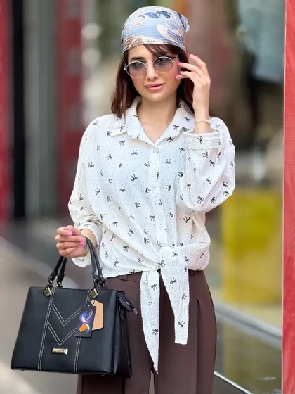 شومیز گره‌ای پاپیون