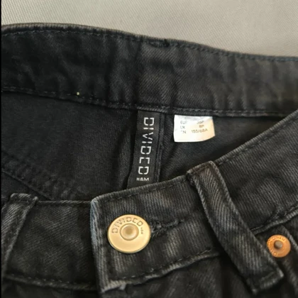 🧡 SIZE 36 شلوار جین دخترانه مشکی اورجینال برند معتبر H&M سوئد مدل DIVIDED